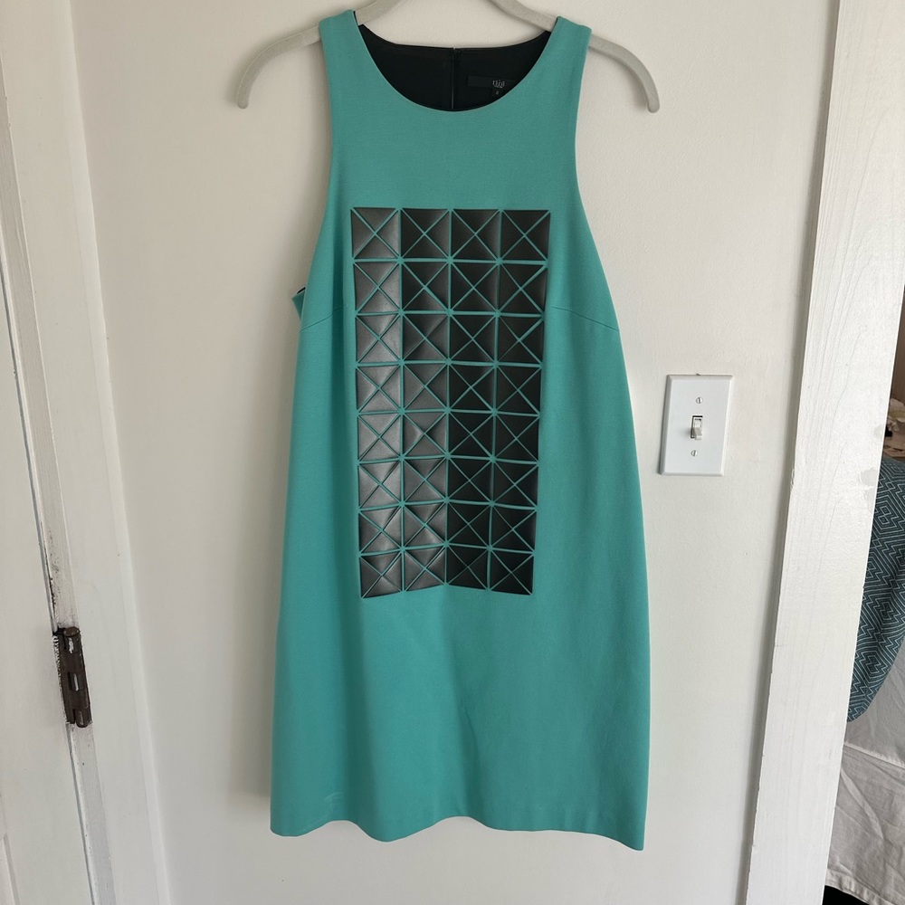 Tibi - Leather/Cotton Dress